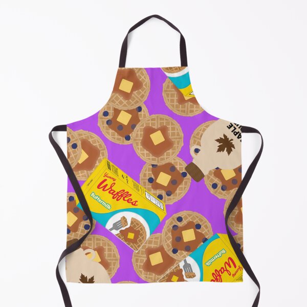 Item preview, Box of Waffles Maple Syrup Butter Blueberries On Purple designed and sold by MBeesShop.