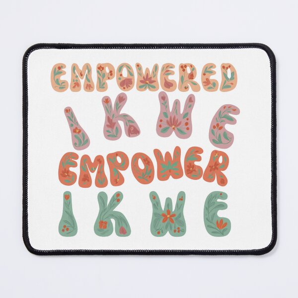Item preview, Empowered Ikwe Floral Typography designed and sold by NenookaasiCo.