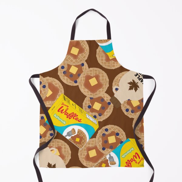 Item preview, Box of Waffles Maple Syrup Butter Blueberries On Brown designed and sold by MBeesShop.