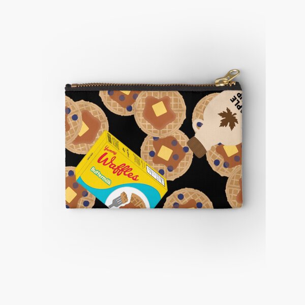 Item preview, Box of Waffles Maple Syrup Butter Blueberries On Black designed and sold by MBeesShop.
