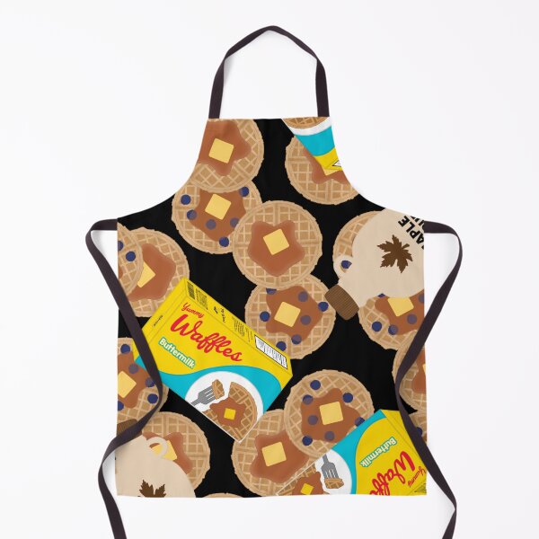 Item preview, Box of Waffles Maple Syrup Butter Blueberries On Black designed and sold by MBeesShop.