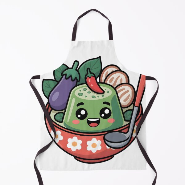 Item preview, Cute Thai Green Curry Character Illustration designed and sold by ChibiPCStudio.
