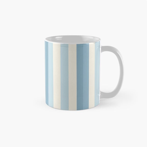 Item preview, Vintage Retro Vertical Stripe Mid Mod Cozy Boho Accent Piece   sky Blue Cream designed and sold by Prints and Lifestyle.