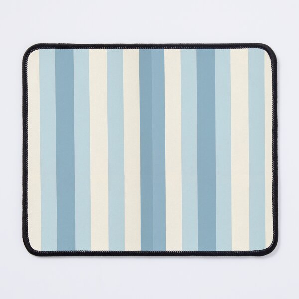 Item preview, Vintage Retro Vertical Stripe Mid Mod Cozy Boho Accent Piece   sky Blue Cream designed and sold by Prints and Lifestyle.