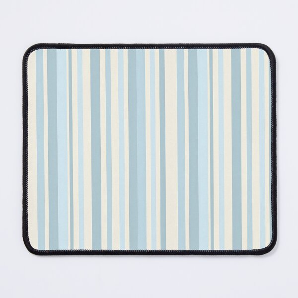 Item preview, Vintage Retro Vertical Stripe Mid Mod Cozy Boho Accent Piece  Sky Blue Cream designed and sold by Prints and Lifestyle.
