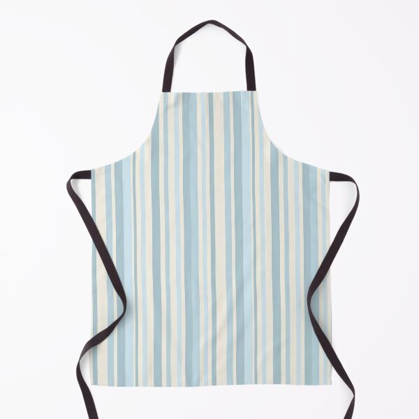 Item preview, Vintage Retro Vertical Stripe Mid Mod Cozy Boho Accent Piece Sky Blue Cream designed and sold by Prints and Lifestyle.
