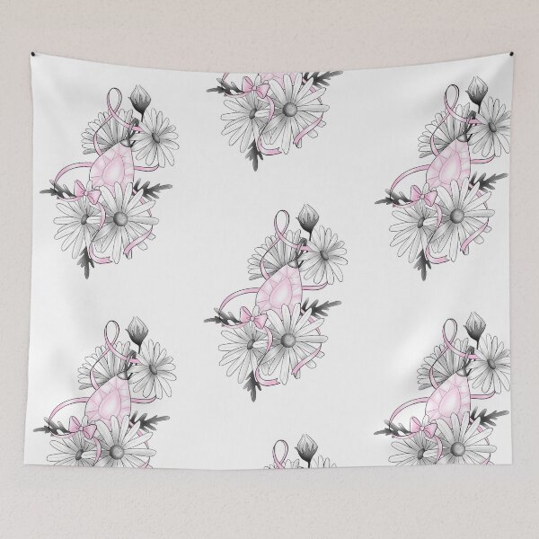 Item preview, Daisy Flowers and Pink Jewels designed and sold by Hallie Odom.