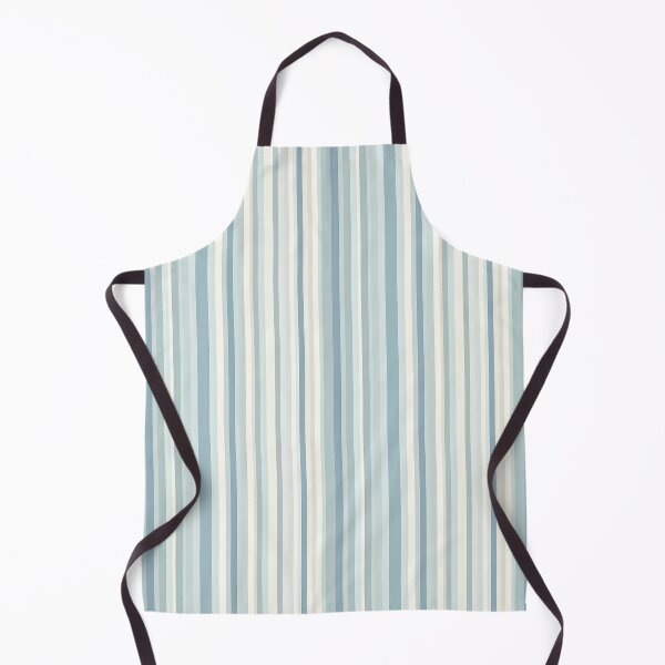 Item preview, Vintage Retro Vertical Stripe Mid Mod Cozy Boho Accent Piece Blue Cream designed and sold by Prints and Lifestyle.