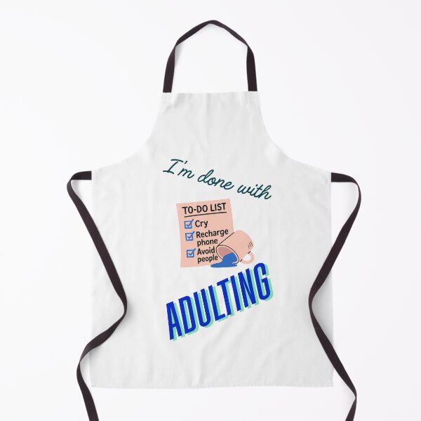 Item preview, I'm Done With Adulting – Funny To-Do List Design designed and sold by CtrlAltNope.