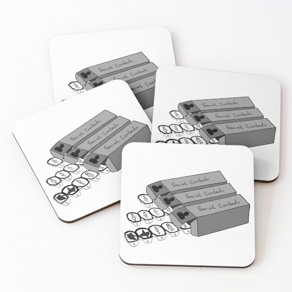 Item preview, Disposable Social Contacts – Satirical Commentary Sticker designed and sold by Cosmic-Meadows.