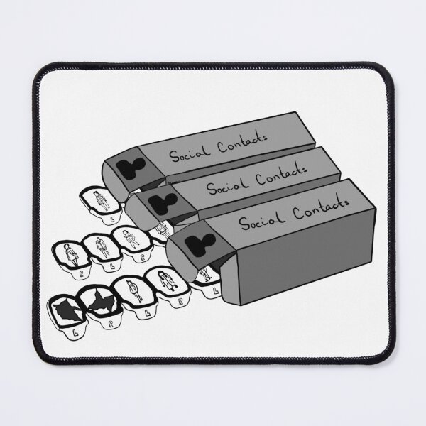 Item preview, Disposable Social Contacts – Satirical Commentary Sticker designed and sold by Cosmic-Meadows.