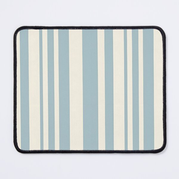 Item preview, Vintage Retro Vertical Stripe Mid Mod Cozy Boho Accent Piece  Sky Blue Cream designed and sold by Prints and Lifestyle.