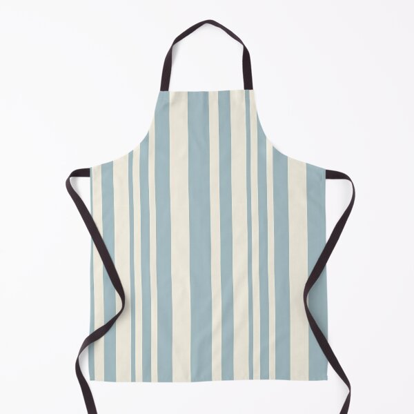 Item preview, Vintage Retro Vertical Stripe Mid Mod Cozy Boho Accent Piece Sky Blue Cream designed and sold by Prints and Lifestyle.