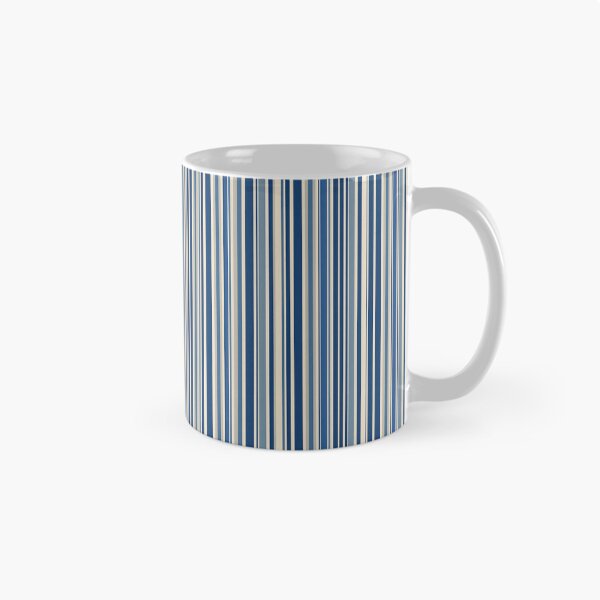 Item preview, Vintage Retro Vertical Stripe Mid Mod Cozy Boho Accent Piece   Royal Blue Cream designed and sold by Prints and Lifestyle.