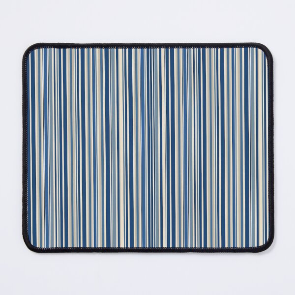 Item preview, Vintage Retro Vertical Stripe Mid Mod Cozy Boho Accent Piece Royal Blue Cream designed and sold by Prints and Lifestyle.