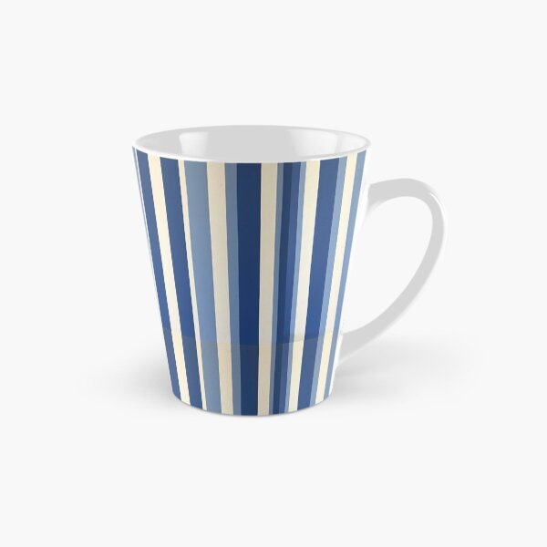 Item preview, Vintage Retro Vertical Stripe Mid Mod Cozy Boho Accent Piece Royal Blue Cream designed and sold by Prints and Lifestyle.