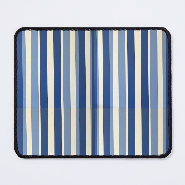Item preview, Vintage Retro Vertical Stripe Mid Mod Cozy Boho Accent Piece Royal Blue Cream designed and sold by Prints and Lifestyle.