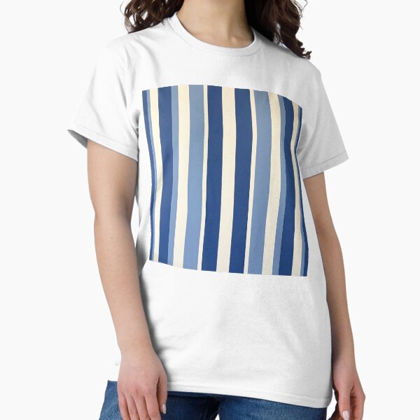Item preview, Vertical line Pattern  Royal Blue Cream designed and sold by Prints and Lifestyle.