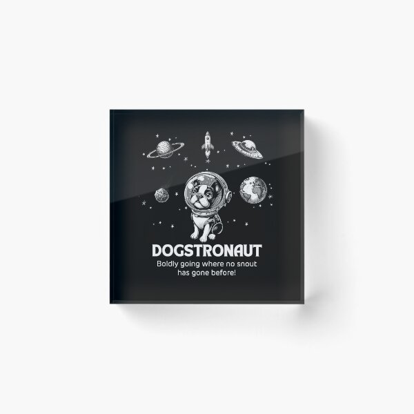 Item preview, Astronaut Boston Terrier Funny Space designed and sold by doodIllustrate.