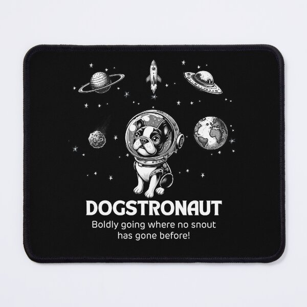 Item preview, Astronaut Boston Terrier Funny Space designed and sold by doodIllustrate.