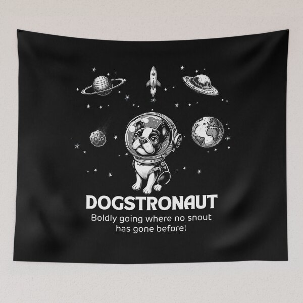 Item preview, Astronaut Boston Terrier Funny Space designed and sold by doodIllustrate.