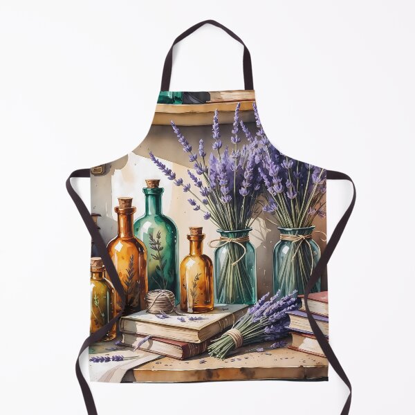 Item preview, Aesthetic Bookshelf with Potions and Flowers designed and sold by Mos Thainique.