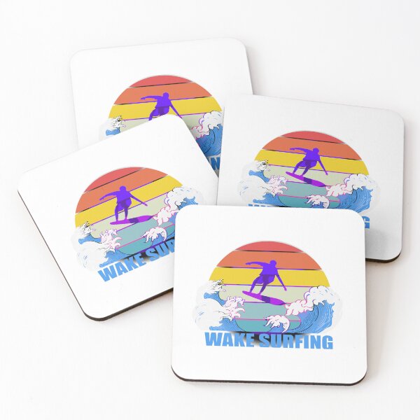Item preview, Sunset Swell: Wake Surfing in Paradise designed and sold by NOMADIC ART.