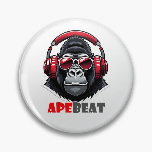 Item preview, Apebeat Gorilla DJ – Cool Gorilla with Headphones & Sunglasses designed and sold by PICTOBUDDY73.