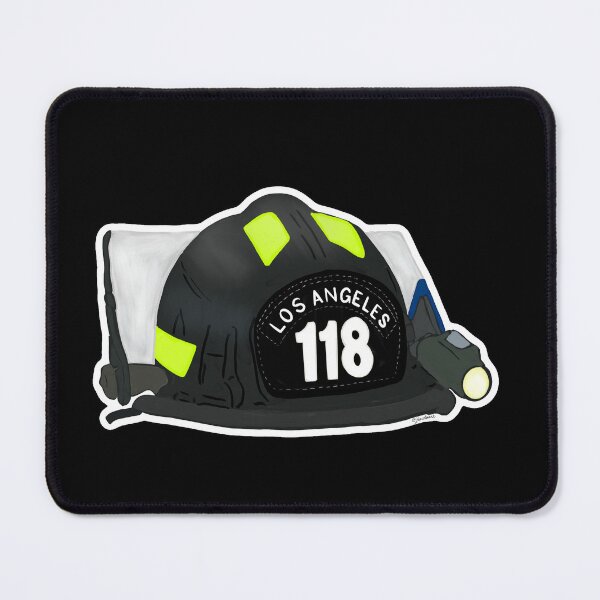 Item preview, Los Angeles Fire Department (LAFD) Station 118 Helmet designed and sold by Art by Jessica Beroldi.