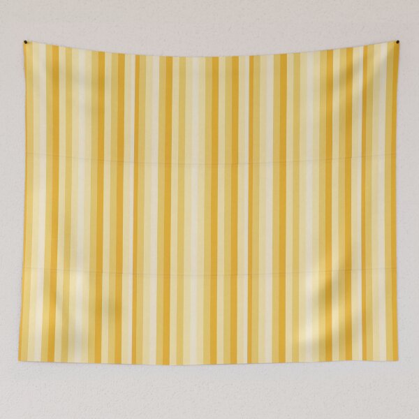 Item preview, Vintage Retro Vertical Stripe Mid Mod Cozy Boho Accent Piece  Yellow Cream designed and sold by Prints and Lifestyle.