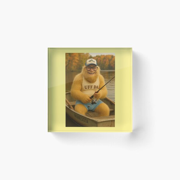 Item preview, A Bigfoot Named Leif Knutsen Fishing For Walleye  designed and sold by Tridentulus.