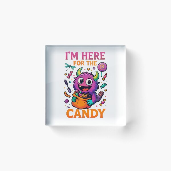 Item preview, Candy Monster Halloween Trick or Treat designed and sold by CottonandQuill.