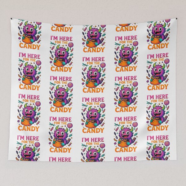 Item preview, Candy Monster Halloween Trick or Treat designed and sold by CottonandQuill.