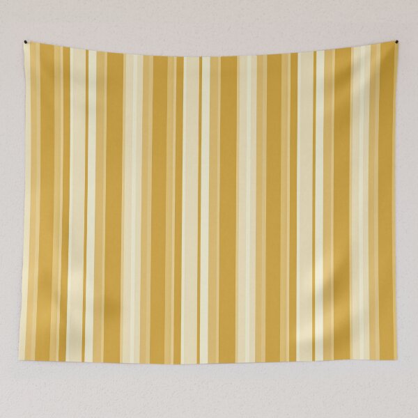 Item preview, Vintage Retro Vertical Stripe- Mid Mod Cozy Boho Accent Piece  Yellow Cream designed and sold by Prints and Lifestyle.