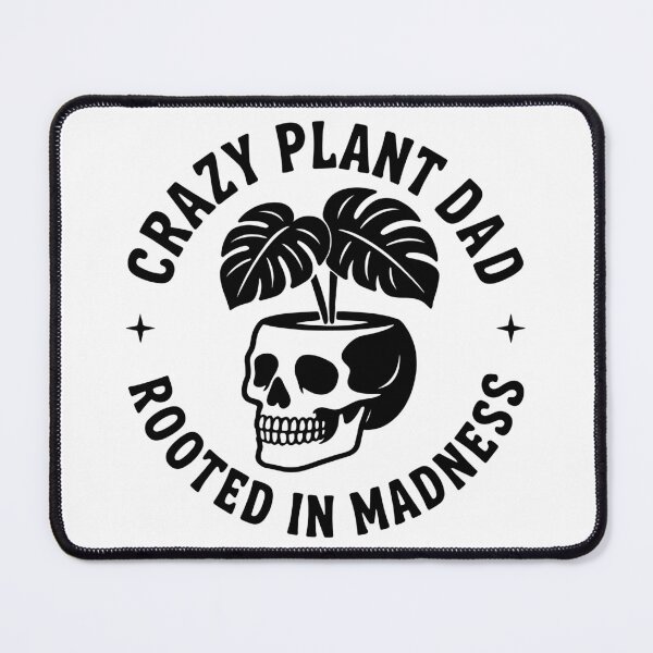 Item preview, Crazy Plant Dad Skull Design Funny Plant Lover Graphic Art designed and sold by Eh Plus Designs.