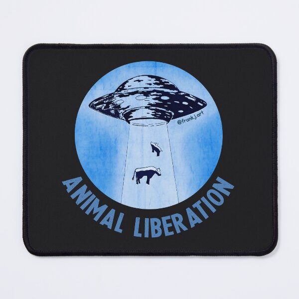 Item preview, Animal Liberation - Cow and pig abduction designed and sold by Frank J. Art.