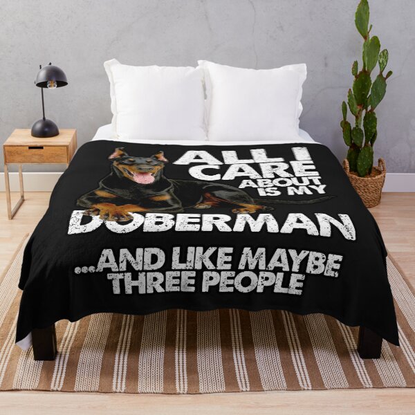Item preview, ALL I CARE ABOUT IS MY DOBERMAN | Pets and Dogs lovers for Men and Women t-shirt designed and sold by panchiTWO.