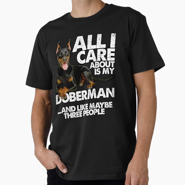 Item preview, ALLES, WAS MICH INTERESSIERT, IST MEIN DOBERMANN | T-Shirt für Haustier- und Hundeliebhaber für Männer und Frauen designed and sold by panchiTWO.
