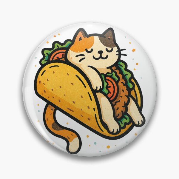 Item preview, Taco Cat Funny Kawaii Illustration designed and sold by Lacritsa .