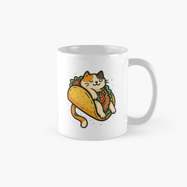 Item preview, Taco Cat Funny Kawaii Illustration designed and sold by Lacritsa .