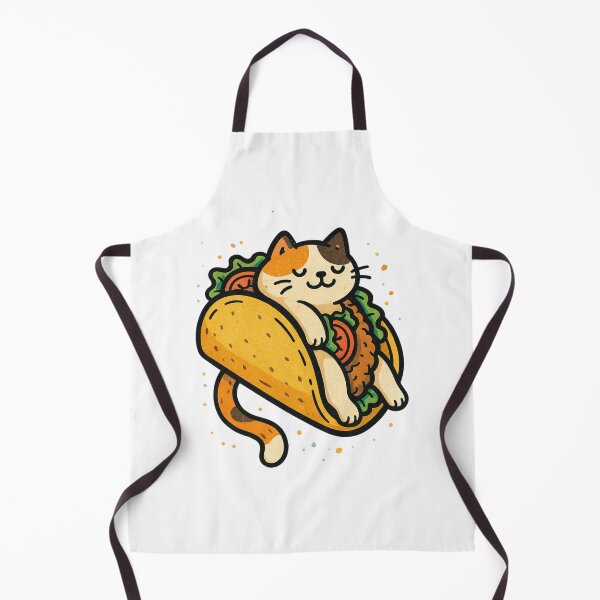 Item preview, Taco Cat Funny Kawaii Illustration designed and sold by Lacritsa .