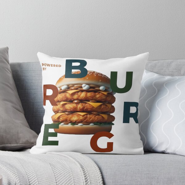 Item preview, Powered by Burger  - Burger lovers t-shirt   designed and sold by DumbPet.