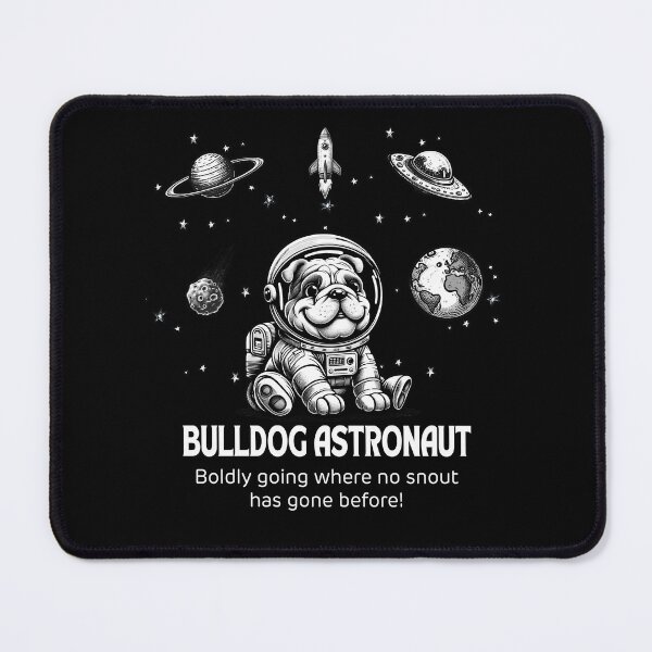 Item preview, Astronaut Bulldog Funny Space designed and sold by doodIllustrate.