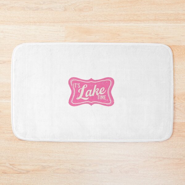 Item preview, Vintage Pink "It's Lake Time" Distressed Design designed and sold by Colorful-Garden.