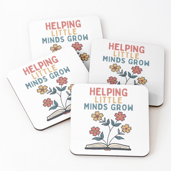 Item preview, Helping Little Minds Grow – Teacher Inspiration with Flowers and Book designed and sold by Coaster Culture Industries.