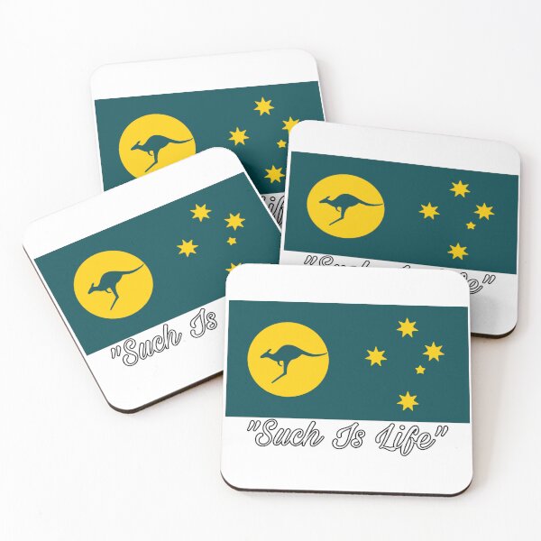 Item preview, Such Is Life. Aussie Flag for Australia #ausflag Kangaroo Sun.  designed and sold by Kangaroo Sun.