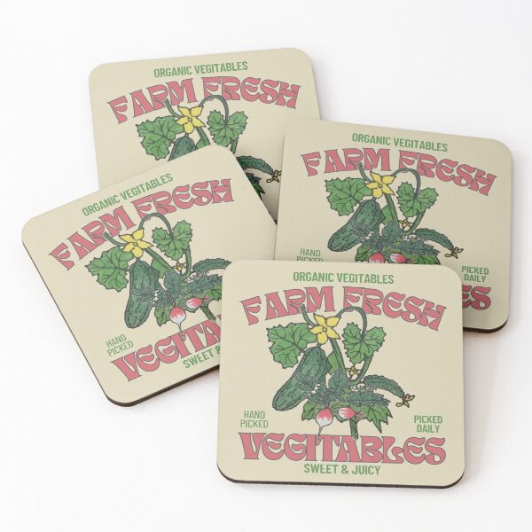 Item preview, Retro Farm Fresh Vegetables Hand Drawn Art designed and sold by ColordCreations.