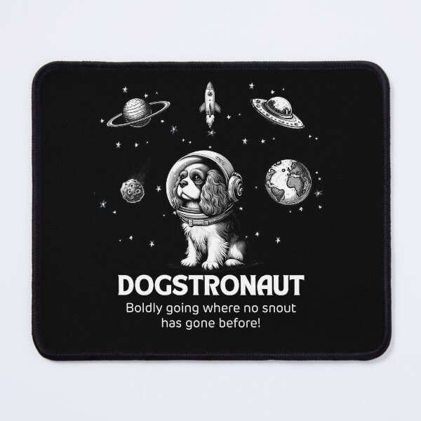 Item preview, Astronaut Cavalier King Charles Spaniel Funny Space designed and sold by doodIllustrate.