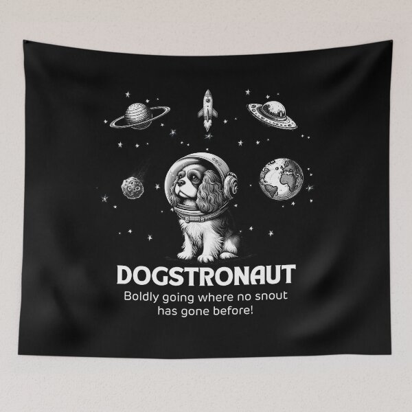 Item preview, Astronaut Cavalier King Charles Spaniel Funny Space designed and sold by doodIllustrate.