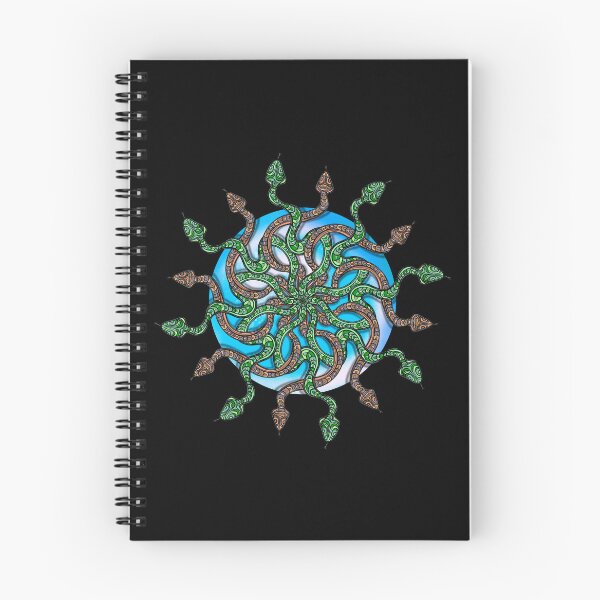 Item preview, Intertwined Snake Mandala with shadows designed and sold by DaveDanchuk.